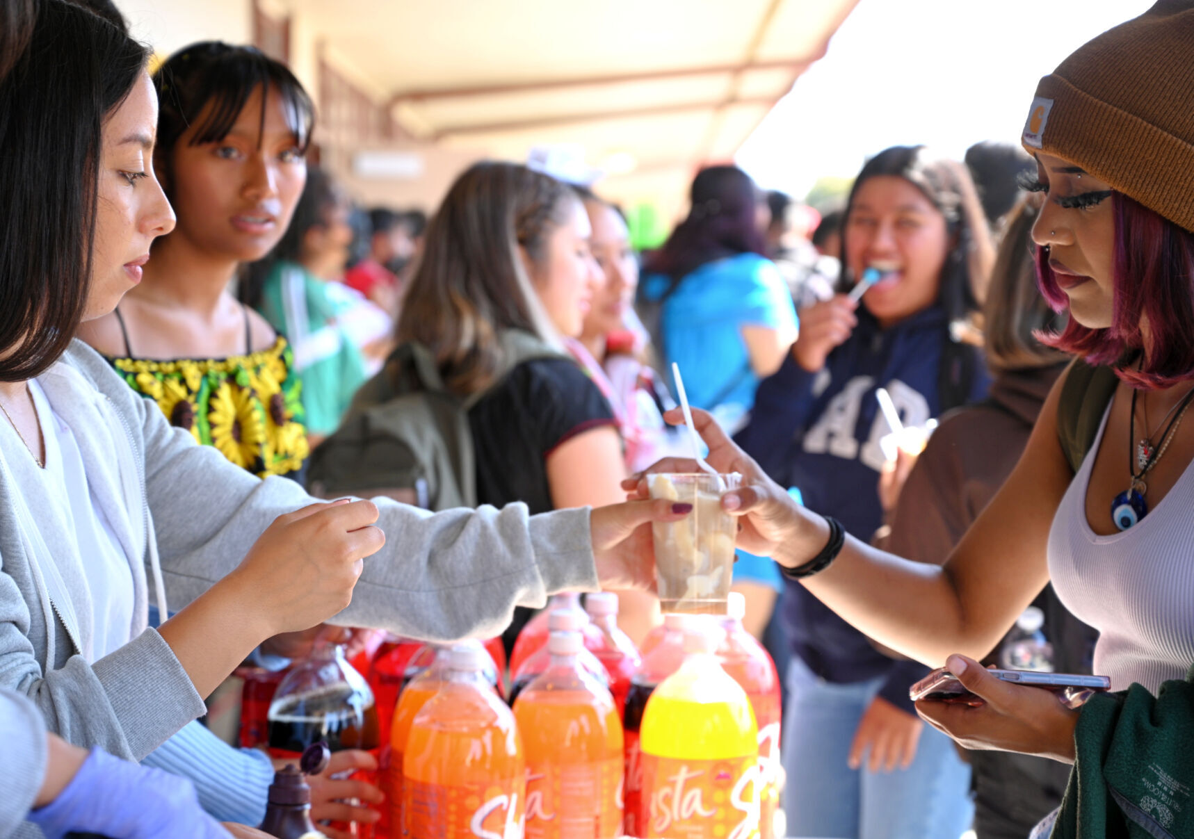 Ice cream floats were sold at the fall fair lunch time event at Santa Maria High School Friday.